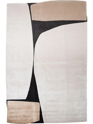 Eko Halı Utopia Utp 09 Cream Black Gold Amorf Kesim Salon Halısı Oturma Odası Halısı Yatak Odası Halısı Koridor Halısı Mutfak Halısı Modern Makine Halısı