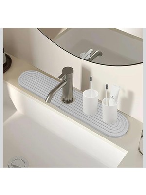 Özgürce Çift Parçalı 3D Baskı Musluk Altı Mat, Dekoratif ve Çok Amaçlı Kullanım