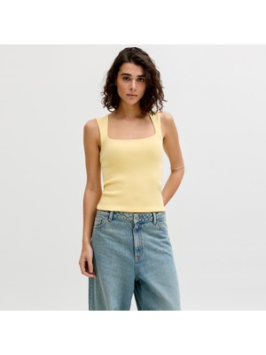 Jack & Jones Kadin Kare Yaka Kolsuz Üst - Posie