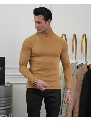 Modefendicom Slim Fit Italyan Kesim Tam Balıkçı Boğazlı Kazak