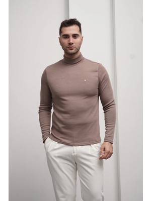 Modefendicom Slim Fit Italyan Kesim Tam Balıkçı Boğazlı Kazak