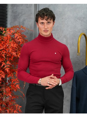 Modefendicom Slim Fit Italyan Kesim Tam Balıkçı Boğazlı Kazak