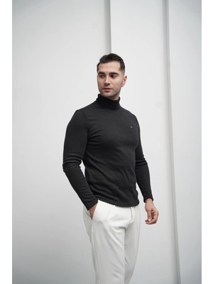 Modefendicom Slim Fit Italyan Kesim Tam Balıkçı Boğazlı Kazak