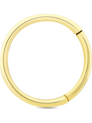 Ethem Gold 14 Ayar Düz Altın Halka Tragus Piercing