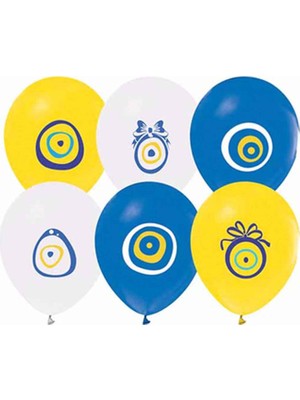 Keskin Sound Nazar Boncuğu Balon Karışık 100 Lü