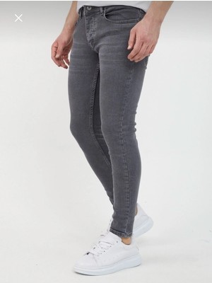 Ser Joven Erkek Füme Slim Fit Likralı Dar Paça Kot Pantolon