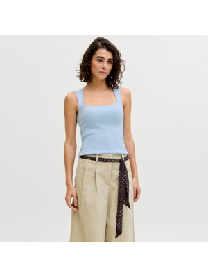 Jack & Jones Kadin Kare Yaka Kolsuz Üst - Posie