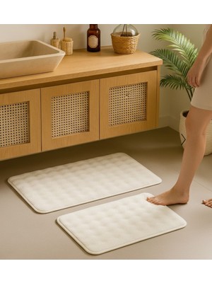 PremiumPort Yumuşak ve Şık 2'li Banyo Paspas Takımı, Şıklığınıza Uygun Tasarım