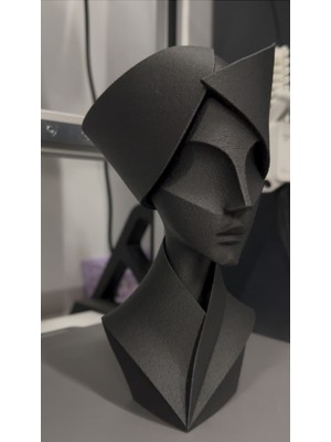Özgürce 15CM Minimalist Kadın Heykeli, Modern ve Natural Dekoratif Aksesuar