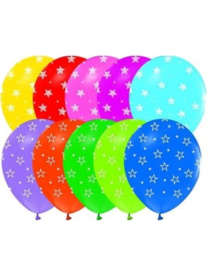 Keskin Sound Çepeçevre Yıldız Baskılı Balon