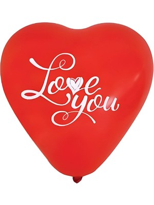 Keskin Sound I Love You Baskılı Kalp Balon 100 Lü