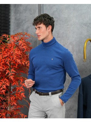 Modefendicom Slim Fit Italyan Kesim Tam Balıkçı Boğazlı Kazak