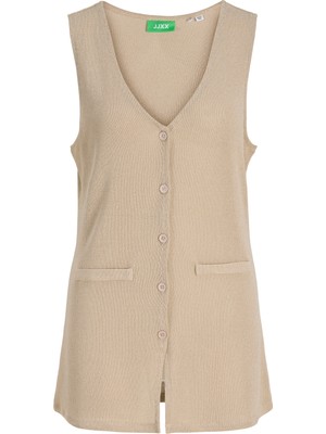Jack & Jones Kadin V Yaka Kolsuz Yelek - Valerie