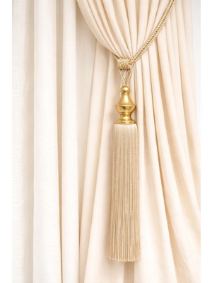 Özgürce Şık Polyester Dökümlü Perde Kol Bağı Tutucu, Dekoratif ve Pratik Tasarım