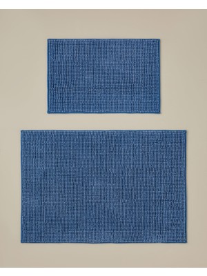 PremiumPort Renkli Macaroni Kaydırmaz Taban Banyo Paspası Seti 60X90 ve 40X60 cm