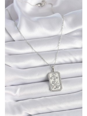 Ronanna 316L Çelik Gümüş Renk Zincir Yengeç Burcu Zirkon Taşlı Kadın Kolye - Lisinya