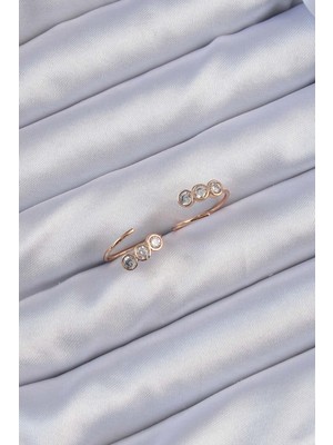 Ronanna Xuping Rose Renk Zirkon Taşlı Su Yolu Küpe - Lisinya