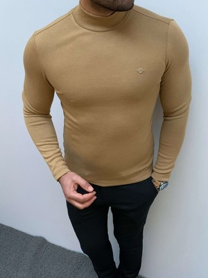 Modefendicom Slim Fit A Kalite Pamuk Tam Boğazlı Kazak