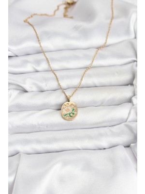 Ronanna 316L Çelik Zincir Papatya Figürlü Kadın Kolye - Lisinya