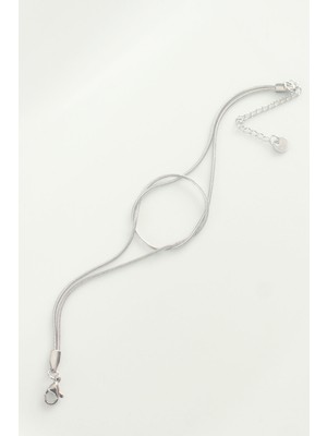 Ronanna 316L Çelik Gümüş Renk Düğüm Model Bileklik - Lisinya