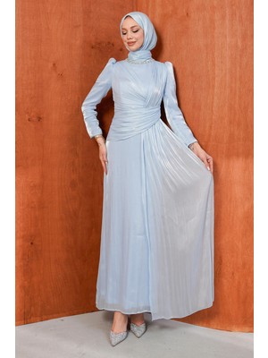 İmaj Butik Bebe Mavi Vibrant Abiye