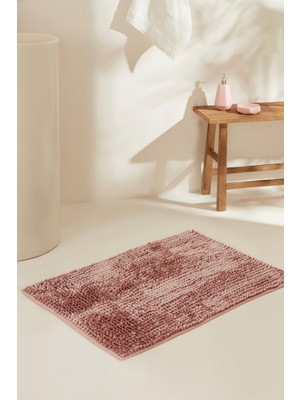 PremiumPort Gül Kurusu Banyo Paspası 60X90 Cm, Şık ve Konforlu Tasarım
