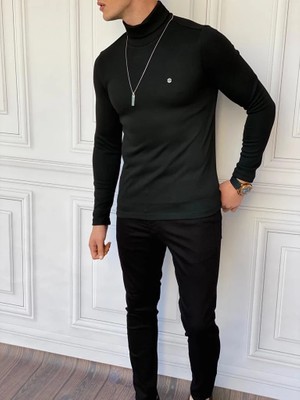 Modefendicom Slim Fit A Kalite Pamuk Tam Boğazlı Kazak