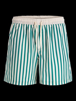 Jack & Jones Erkek Deniz Şortu 12291511 Jpstkauaı Boxer Strıpe Swım Shorts Reg