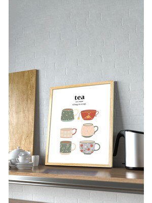 Özgürce Şık Çerçeveli Mutfak Duvar Dekoru ve Aksesuarları