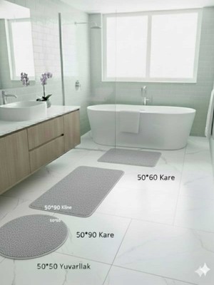 PremiumPort Panyo Pelüş Kaymaz Tabandan Oluşmakta Paspas Seti 2'li 3'lü 4'lü Çeşit