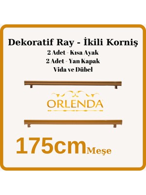 Özgürce Şık Iki Kanallı Alüminyum Dekoratif Ray, Modern Perde Kornişi