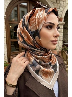 İmaj Butik Vizon Desenli Soft Eşarp
