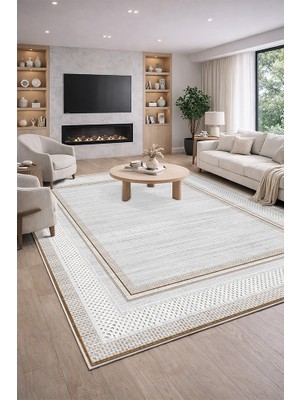 Lioara Home Modern Dijital Baskı Halı |  Yıkanabilir Kaymaz Taban Salon & Yatak Odası Halısı