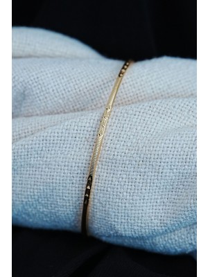 Ronanna Ajda Bilezik Baklava Desenli 22 Ayar Kaplama 2 Adet