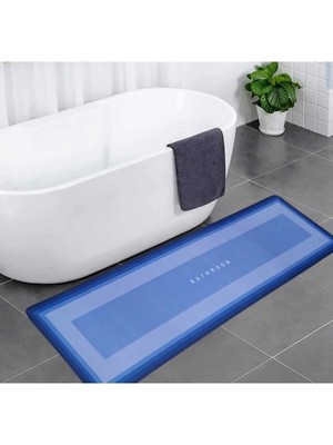 PremiumPort Su Emici Uzun Banyo ve Mutfak Paspası, Kaymaz Taban, 156X38 cm