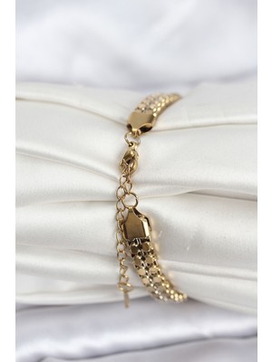 Ronanna 316L Çelik Gold Renk Kadın Bileklik - Lisinya