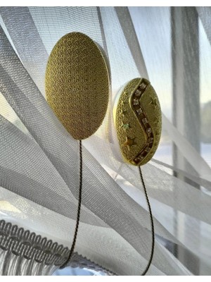 Özgürce Şık ve Fonksiyonel 10'lu Mıknatıslı Dekoratif Perde Tutucu Seti