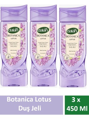 Dalan Duş Jeli Botanica Lotus 450 ml x 3 Adet