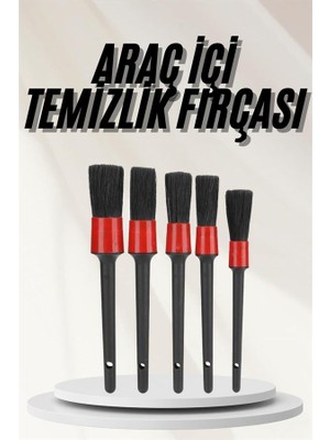 Ronanna Araç Içi LED Aksesuar 5 Farklı Detaylı Araba Temizlik Fırçası Oto Temizleme Fırçası - Lisinya