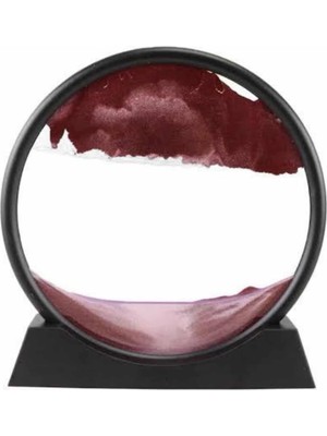 Ronanna 3D LED Işıklı Kum Saati Gece Lambası Hareketli Sulu Kum Saati Dekoratif - Lisinya