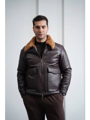 Modefendicom Torba Cep Full Kürk Detaylı Ithal Deri Mont