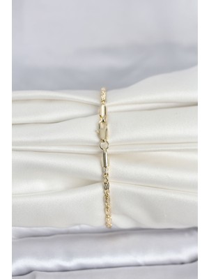 Ronanna cm 14K Gold Renk Burgu Zincirli Model Kadın Bileklik - Lisinya