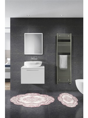 PremiumPort Şık ve Modern 2'li Banyo Takımı, Lazer Kesim Detaylarıyla Göz Alıcı