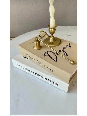 Özgürce Şamdan Aksesuarı, Dekoratif Pirinç Görünümlü, Şık ve Zarif Tasarım