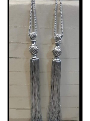 Özgürce Gri Fon Perde Tavan Bağlama Aparatı Kolbağı, 2 Adet, Pratik Kullanım