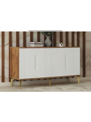 Aydın Karaca Mobilya Amasya Konsol Ceviz Beyaz