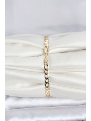 Ronanna cm 14K Gold Renk Halka Zincir Model Kadın Bileklik - Lisinya