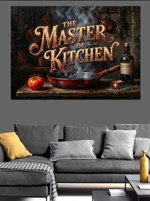 Özgürce Dekoratif Kanvas Mutfak Panosu, Şık ve Modern Tasarım