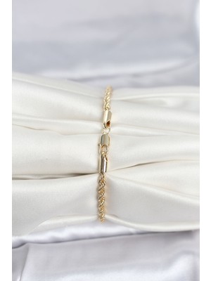 Ronanna cm 14K Gold Renk Burgu Model Kadın Bileklik - Lisinya