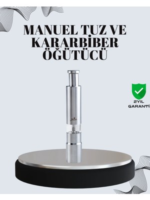 Ronanna Tuz ve Kararbiber Öğütücü - Şeffaf Akrilik Hazne